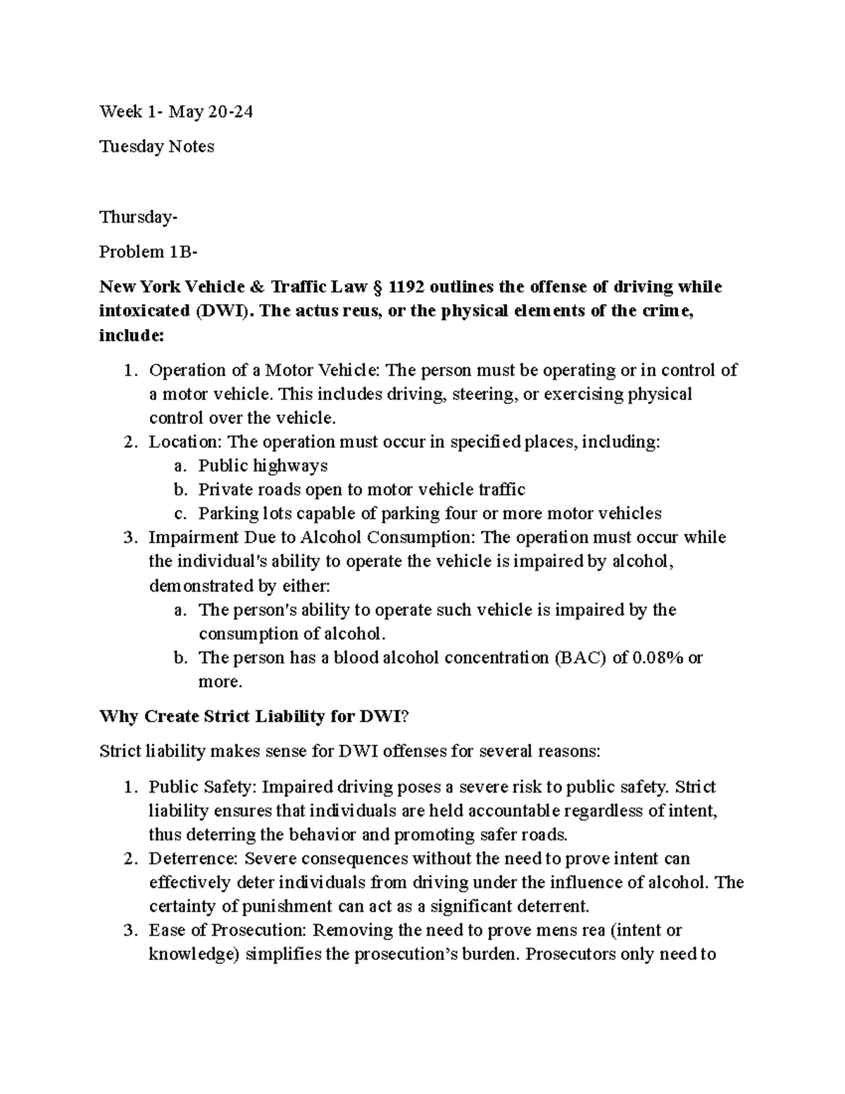 7-Day Study Plan for Final Exams in Criminal Law (CL 101) - Studocu