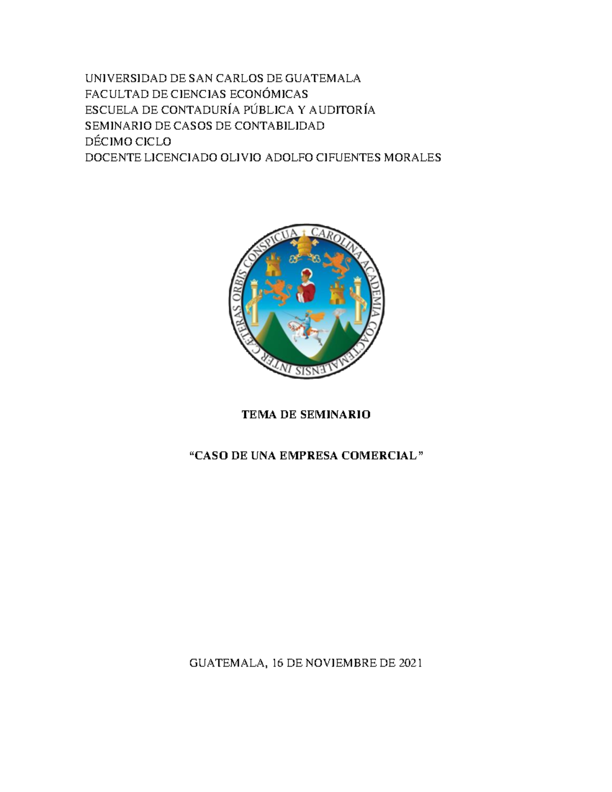 Seminario de Casos de Contabilidad - Grupo 1 - Salón 114 - 2021 - Document Preview