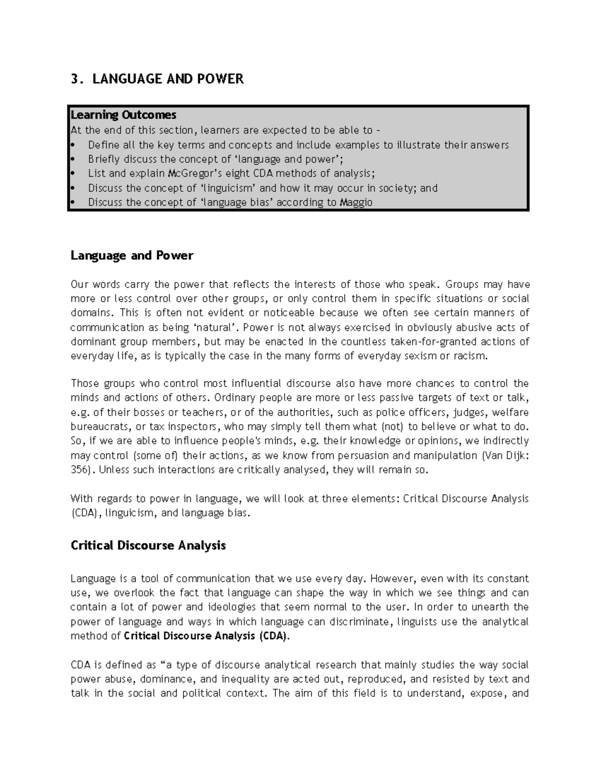 CDA and Linguicism: Understanding Language Power Dynamics in Society ...