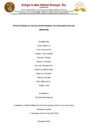 Chapter 1 - BS Accountancy - Studocu