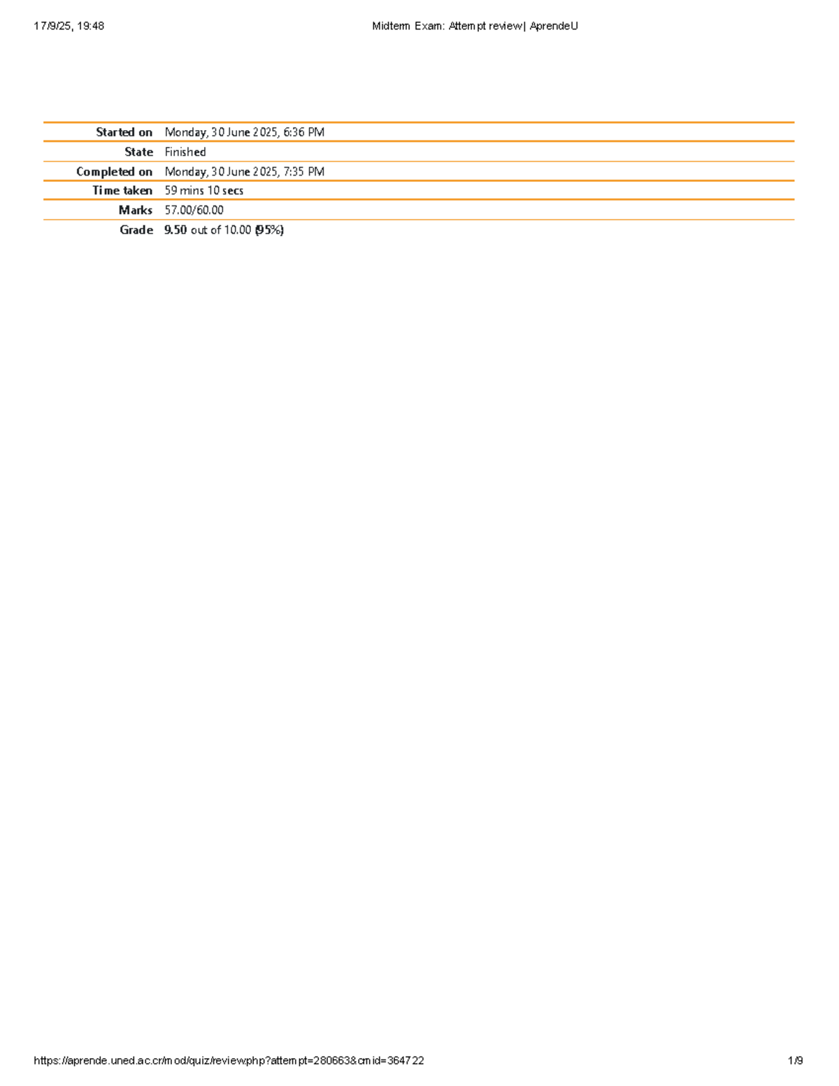 05482 1O 2C 2025 - Midterm Exam Review for Ingles Empresarial 2 - Studocu