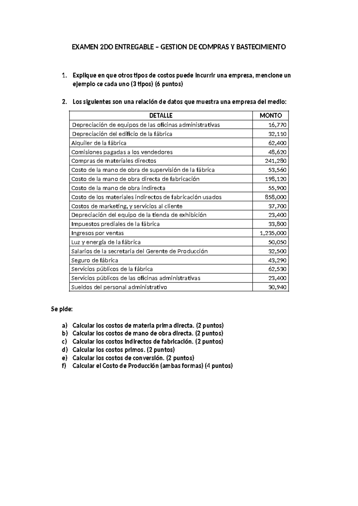 Examen 2DO Entregable – Gestion DE Compras Y Bastecimiento - EXAMEN 2DO ...