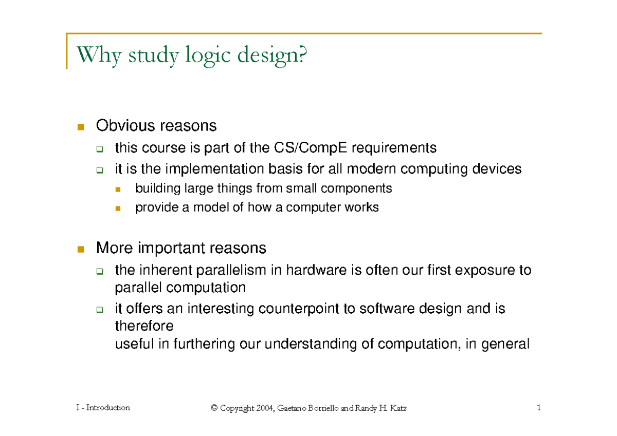 CSE 370: Introduction to Logic Design Concepts and Methodologies - Studocu