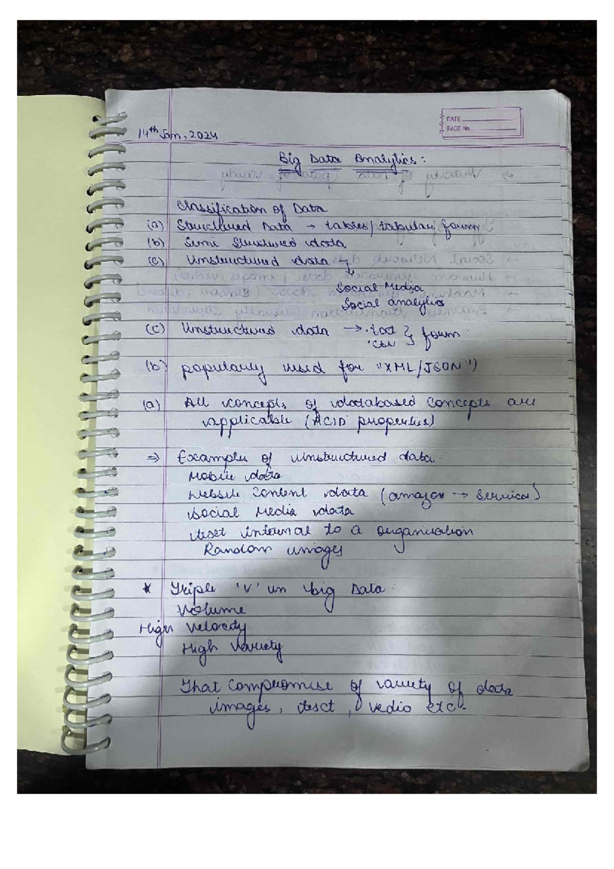 Big Data Analytics: Key Concepts and Applications for Exam Prep - Studocu