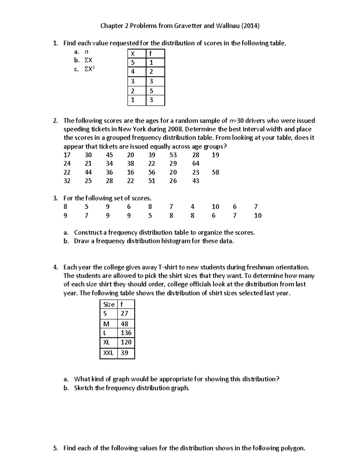 Ch 2 Frequency Distributions: Analysis of Score Data & Graphs - Studocu