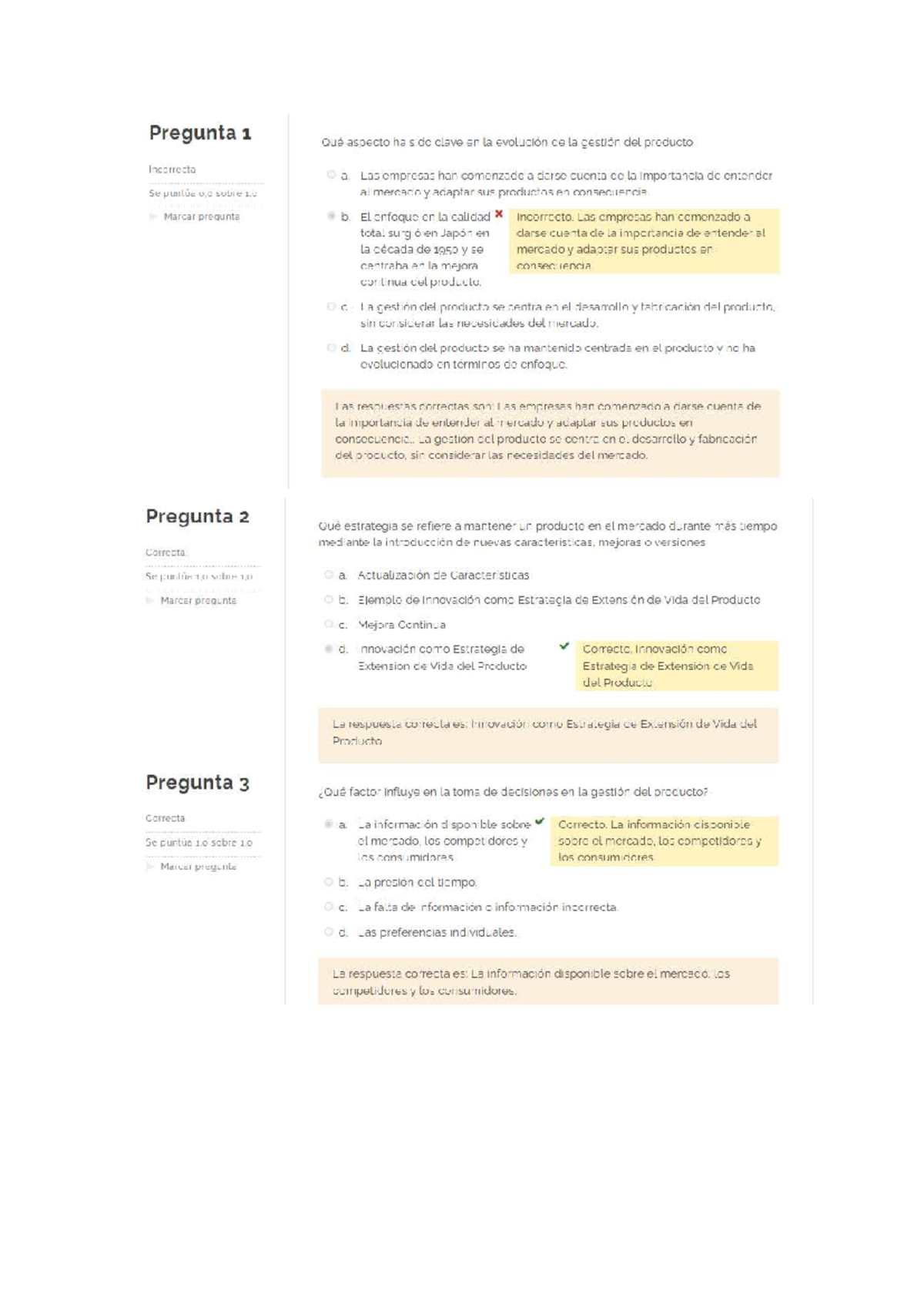 Parcial 1: Claves en la Gestión del Producto y Estrategias de Marketing ...