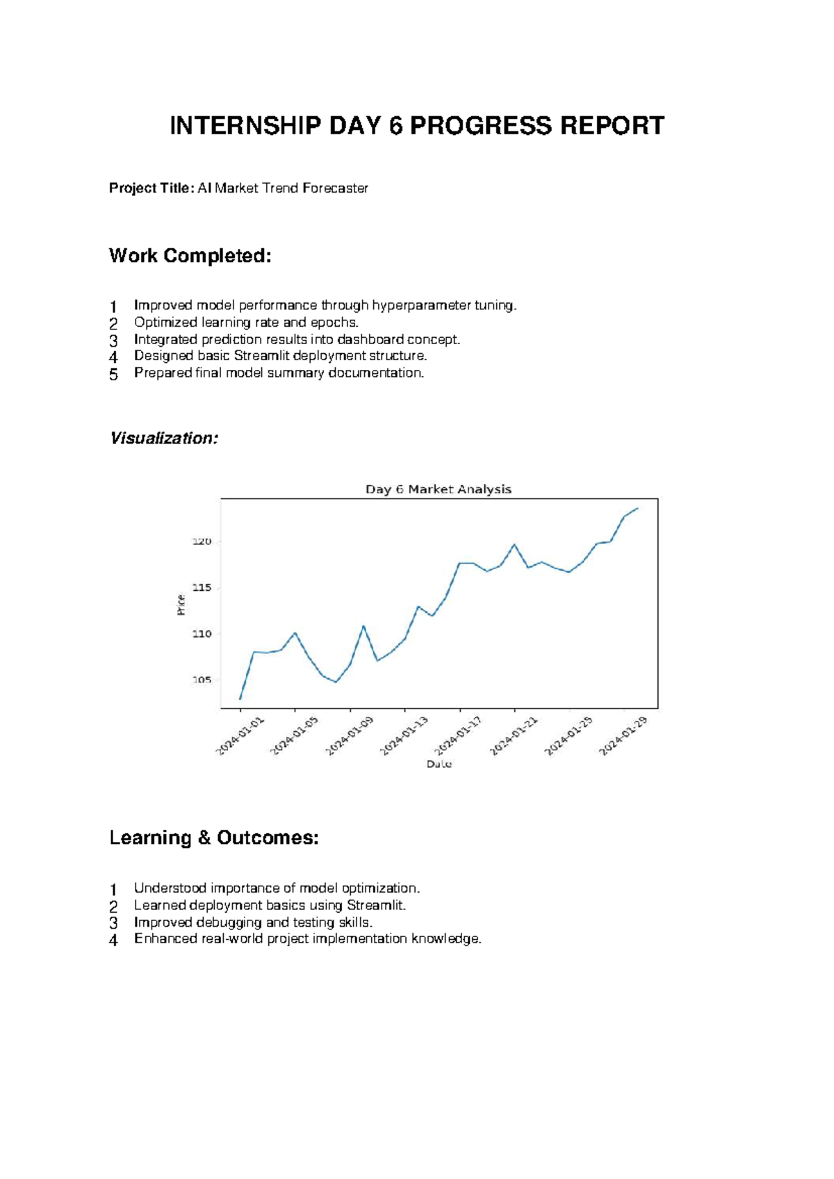 Day 6 Internship Progress - INTERNSHIP DAY 6 PROGRESS REPORT Project ...