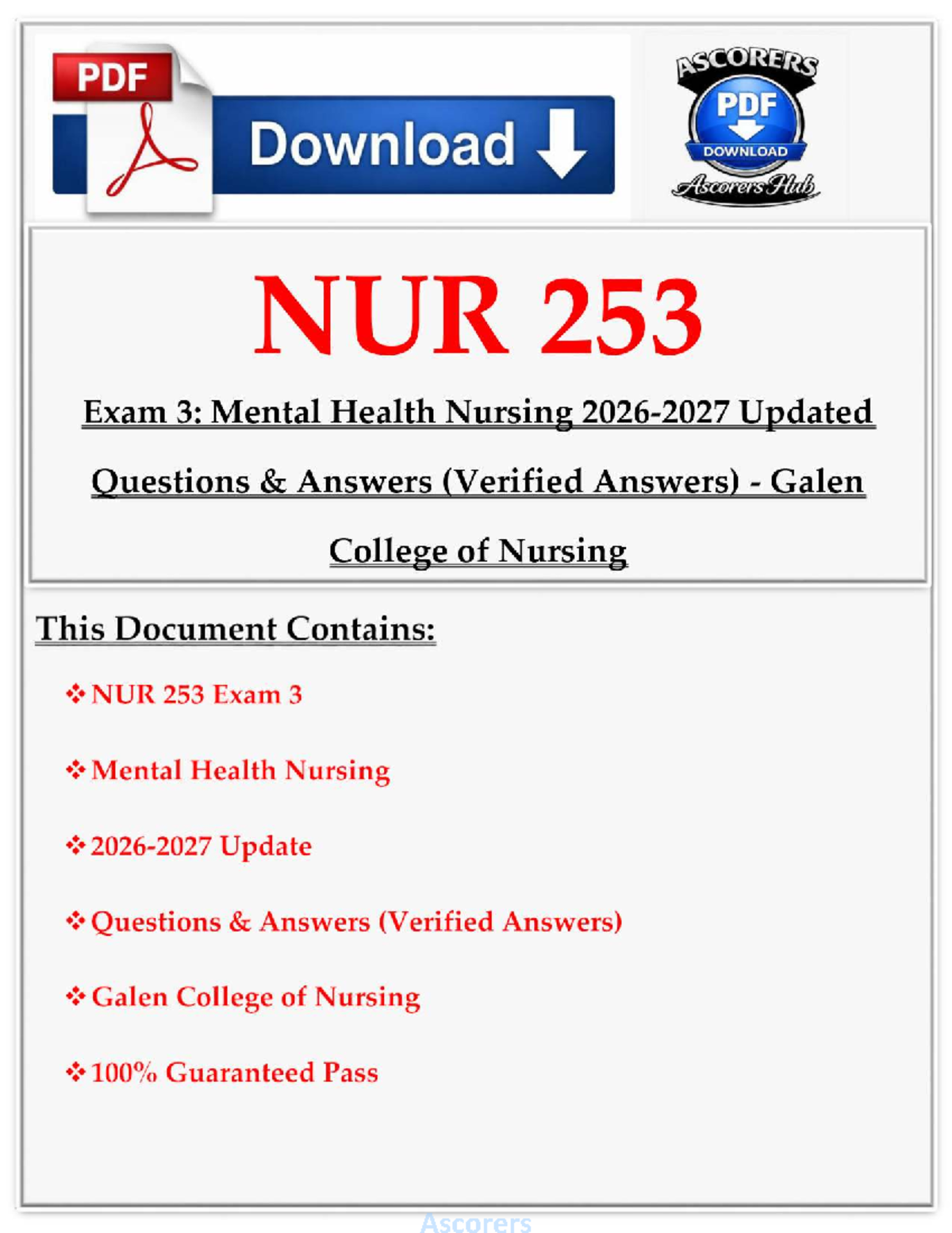 NUR 253 Exam 2: Updated Mental Health Nursing Concepts Q&A 2026