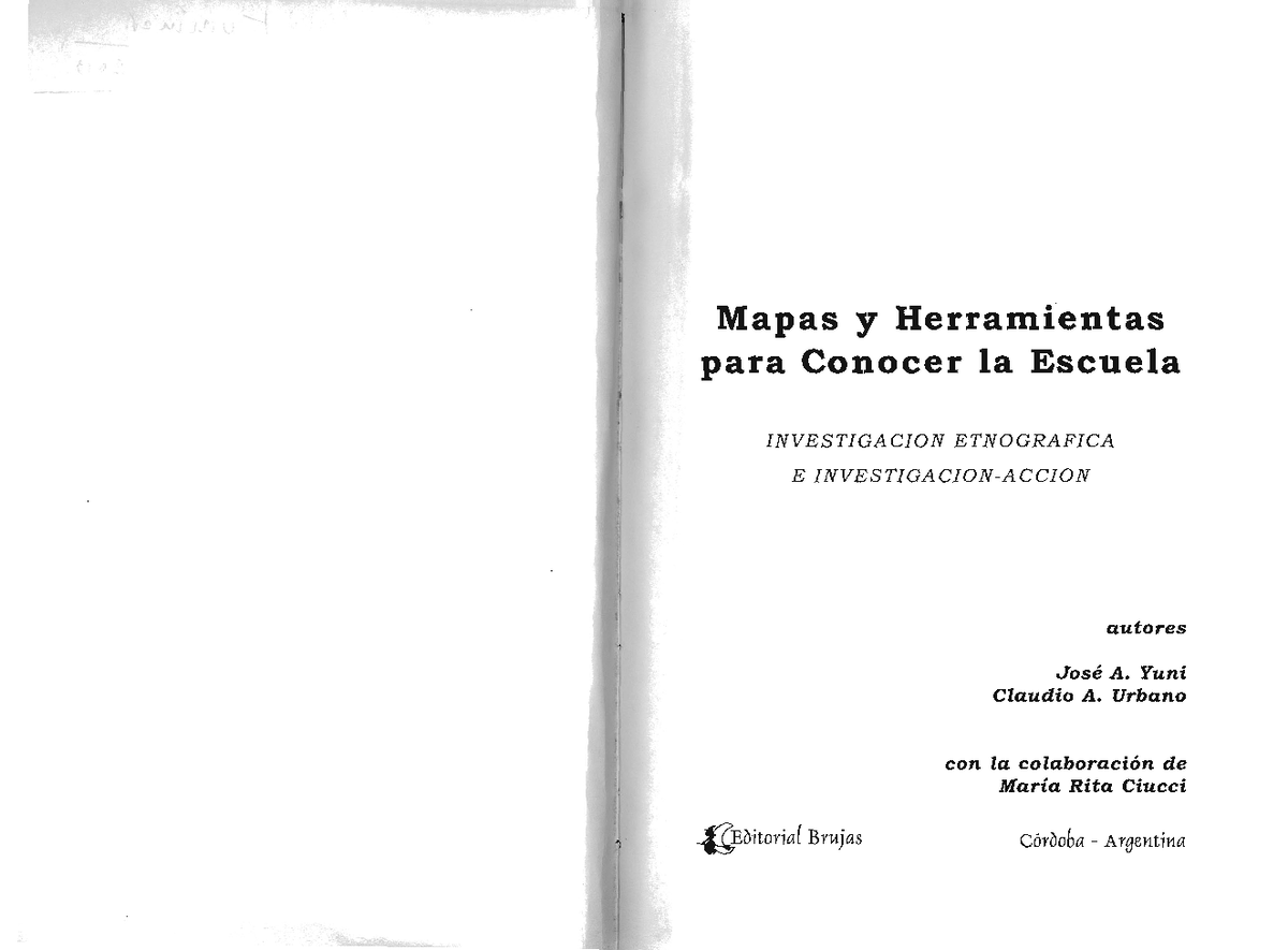 Mapas Y Herramientas Para Conocer La Escuela Yuni Pdf www.studocu.com