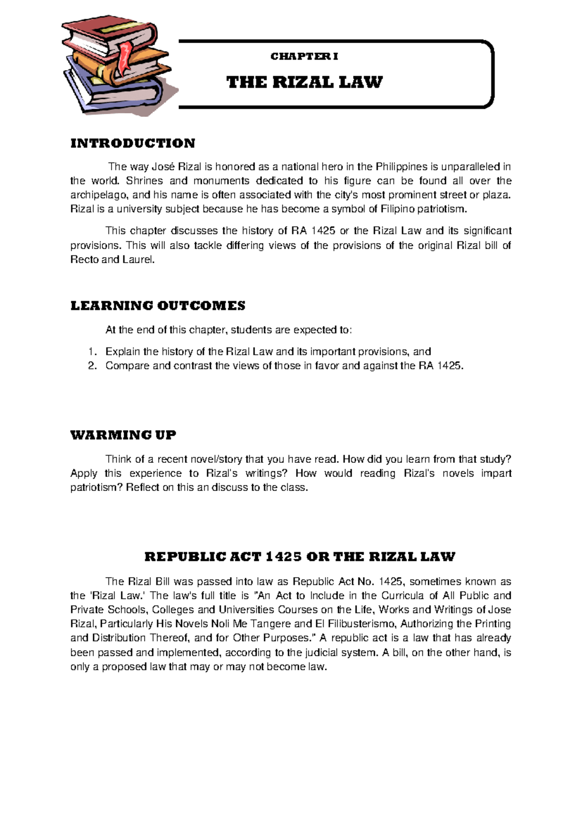 Life and Works of Jose Rizal 1 - INTRODUCTION The way José Rizal is ...