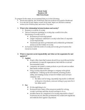 Bus 100 Final Exam Study Guide (1) - Tagged - Study Guide Business 100 ...