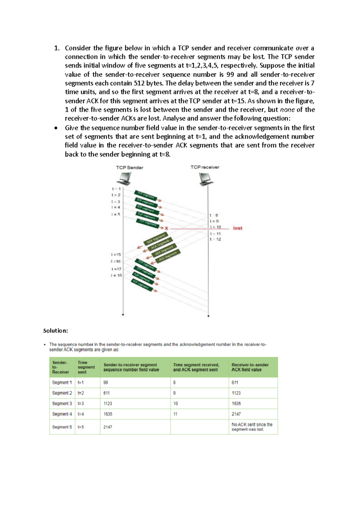 U2CCN TCP Communication Analysis Q&A - Prof. Shruthi - Studocu