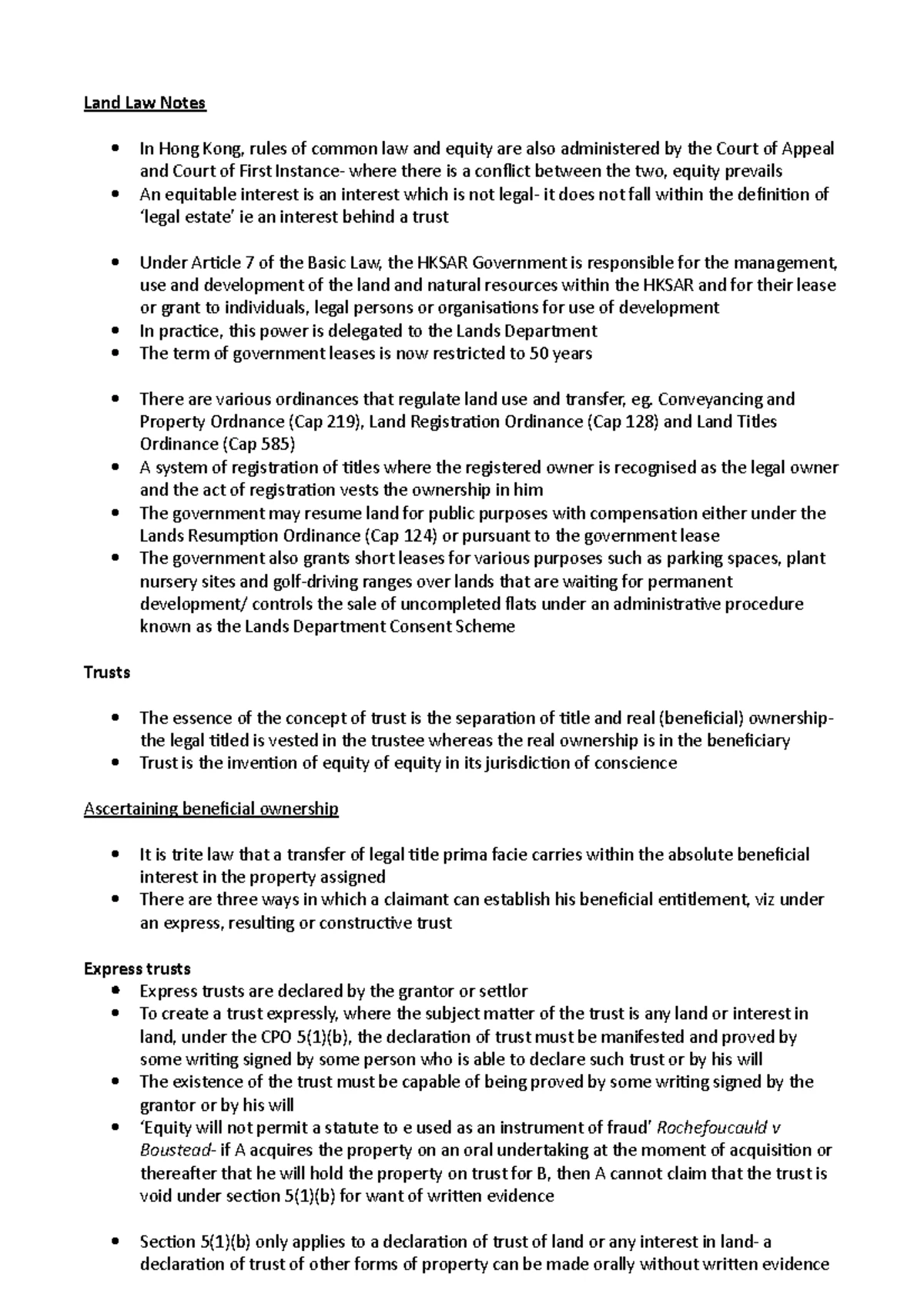 G106 Land Law Final Exam Past Paper Analysis and Advice - Studocu