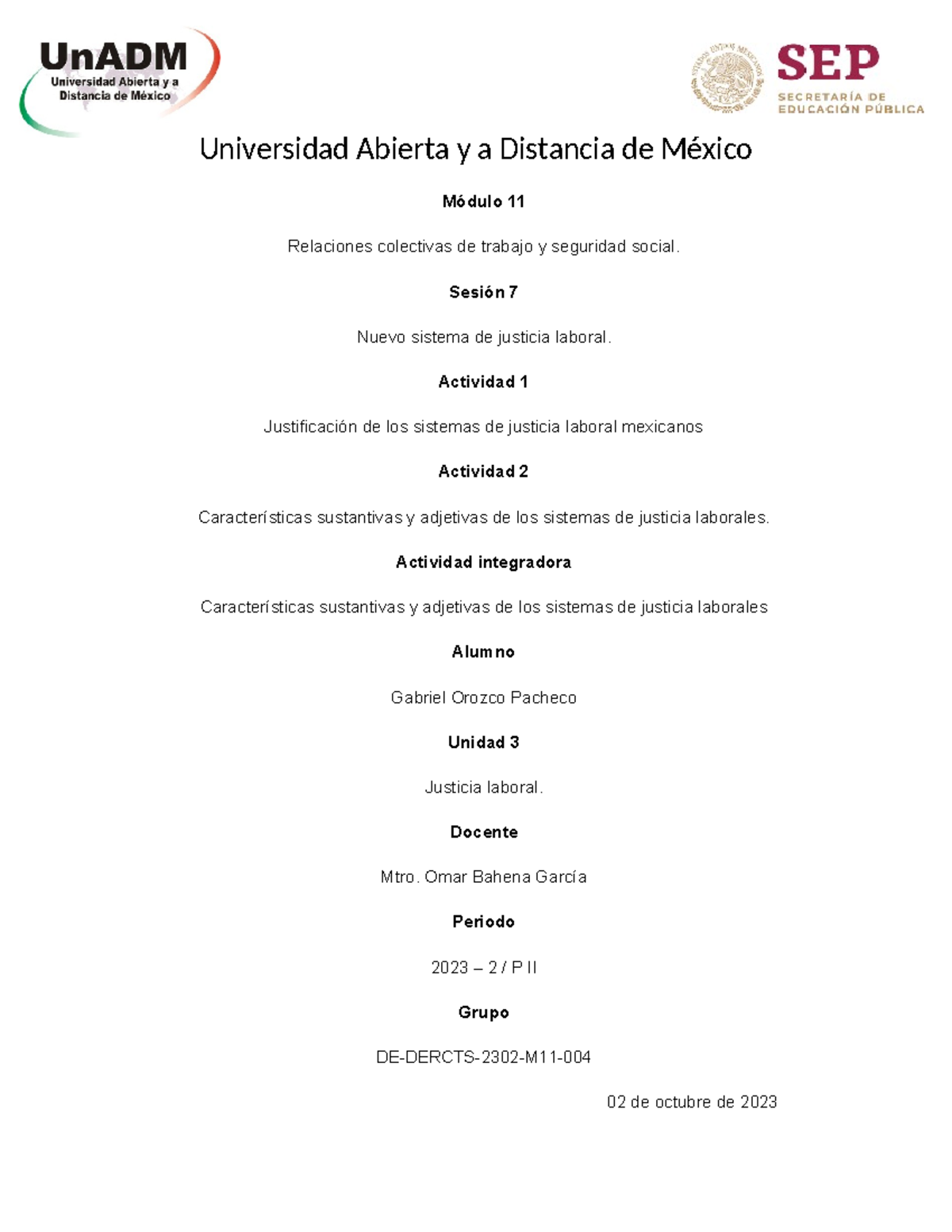 M11 U3 S7 GAOP - Apuntes sobre el Nuevo Sistema de Justicia Laboral ...