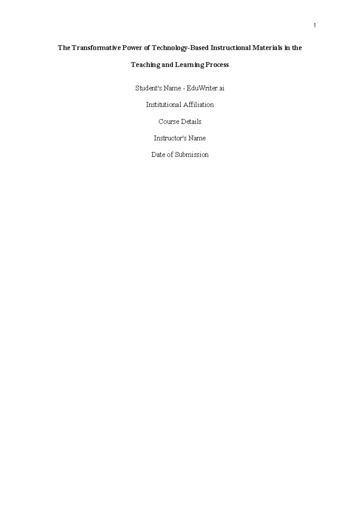 Rubric for Children’s Pop-Up Book Evaluation (Course Code: EDU101 ...