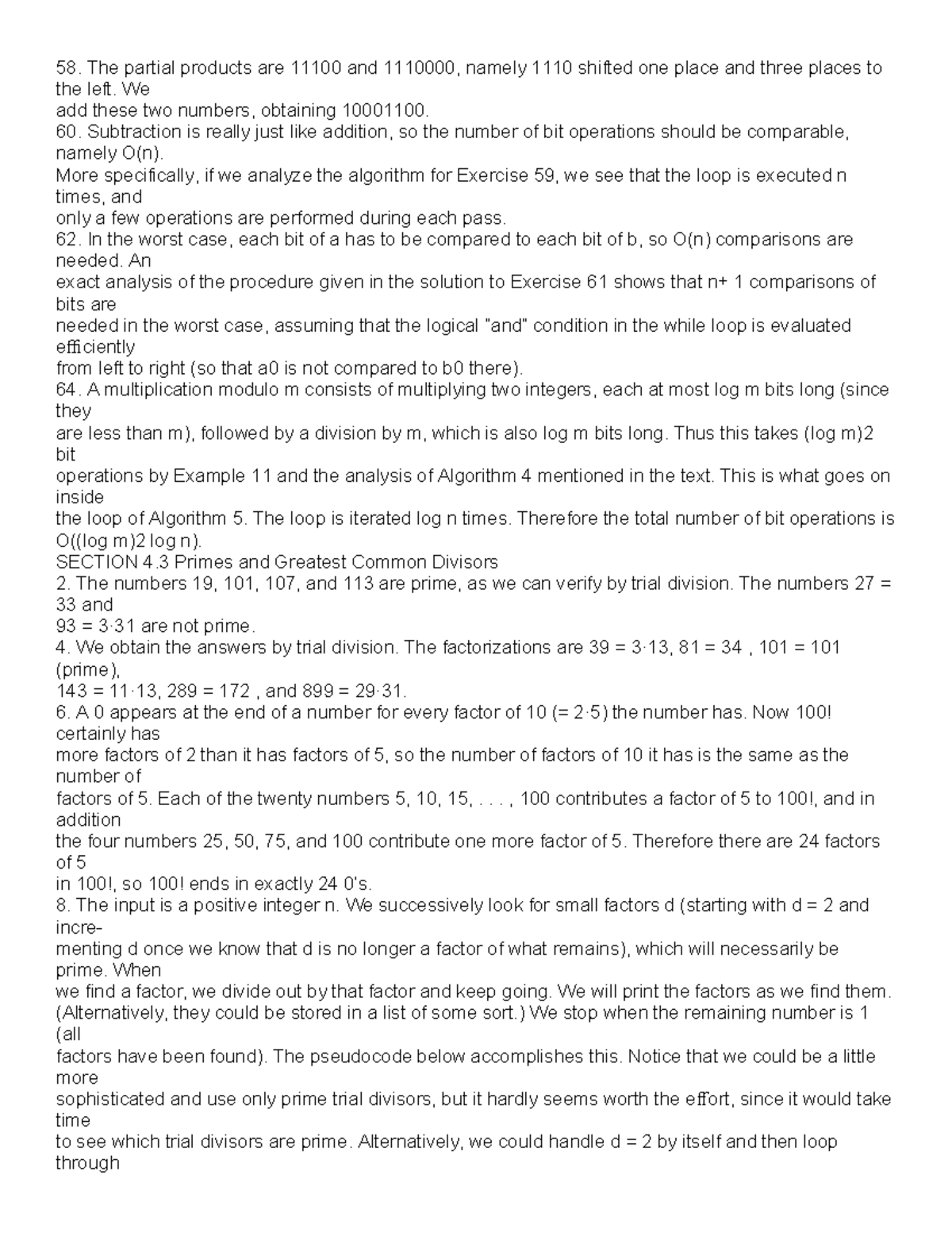 Math-logic-1: Analysis of Bit Operations and Prime Factorization Notes ...