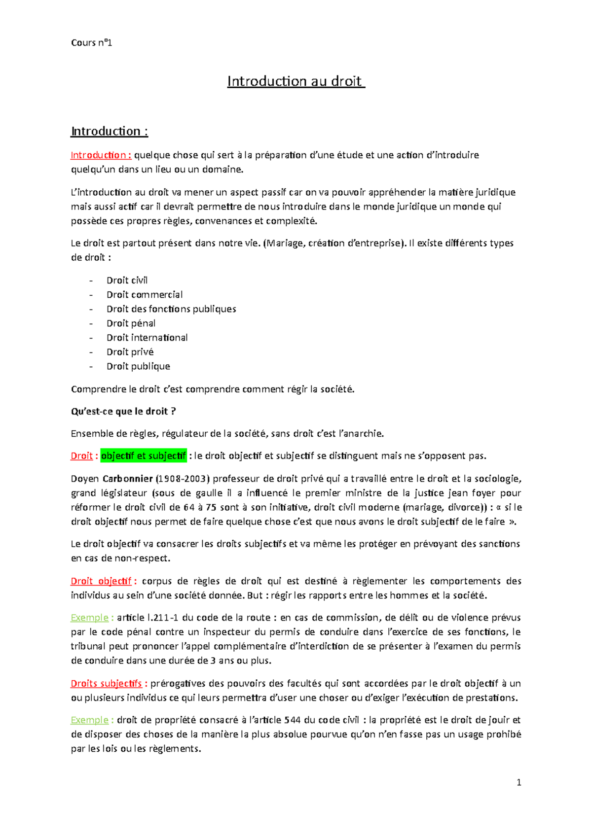Introduction au droit - Concepts et Fondements Juridiques - Studocu