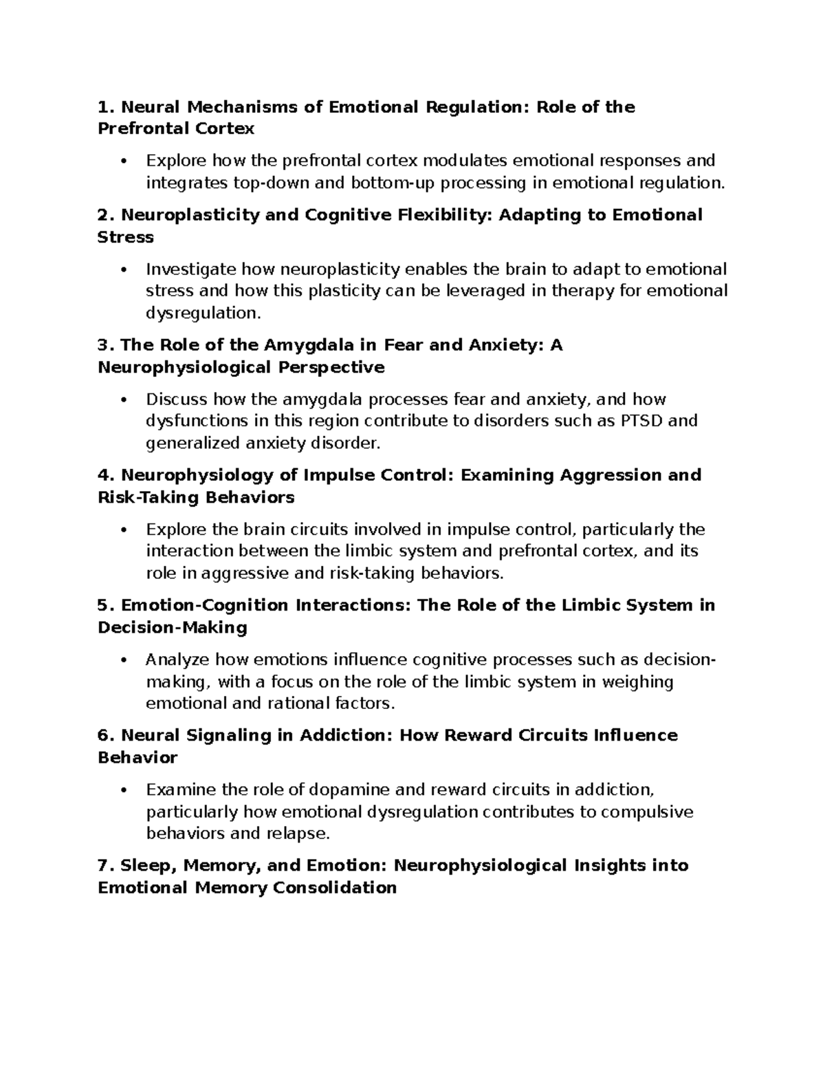 Neural Mechanisms of Emotion: Insights and Implications for Therapy ...