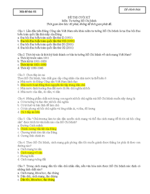 [Solved] Ti i hi ln th my ca ng Cng sn Vit Nam khng nh T tng H Ch Minh ...