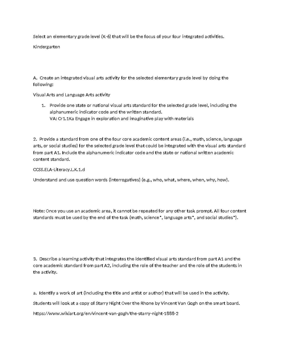 ART 101: Integrated Activities for Kindergarten - Visual, Drama, Dance ...