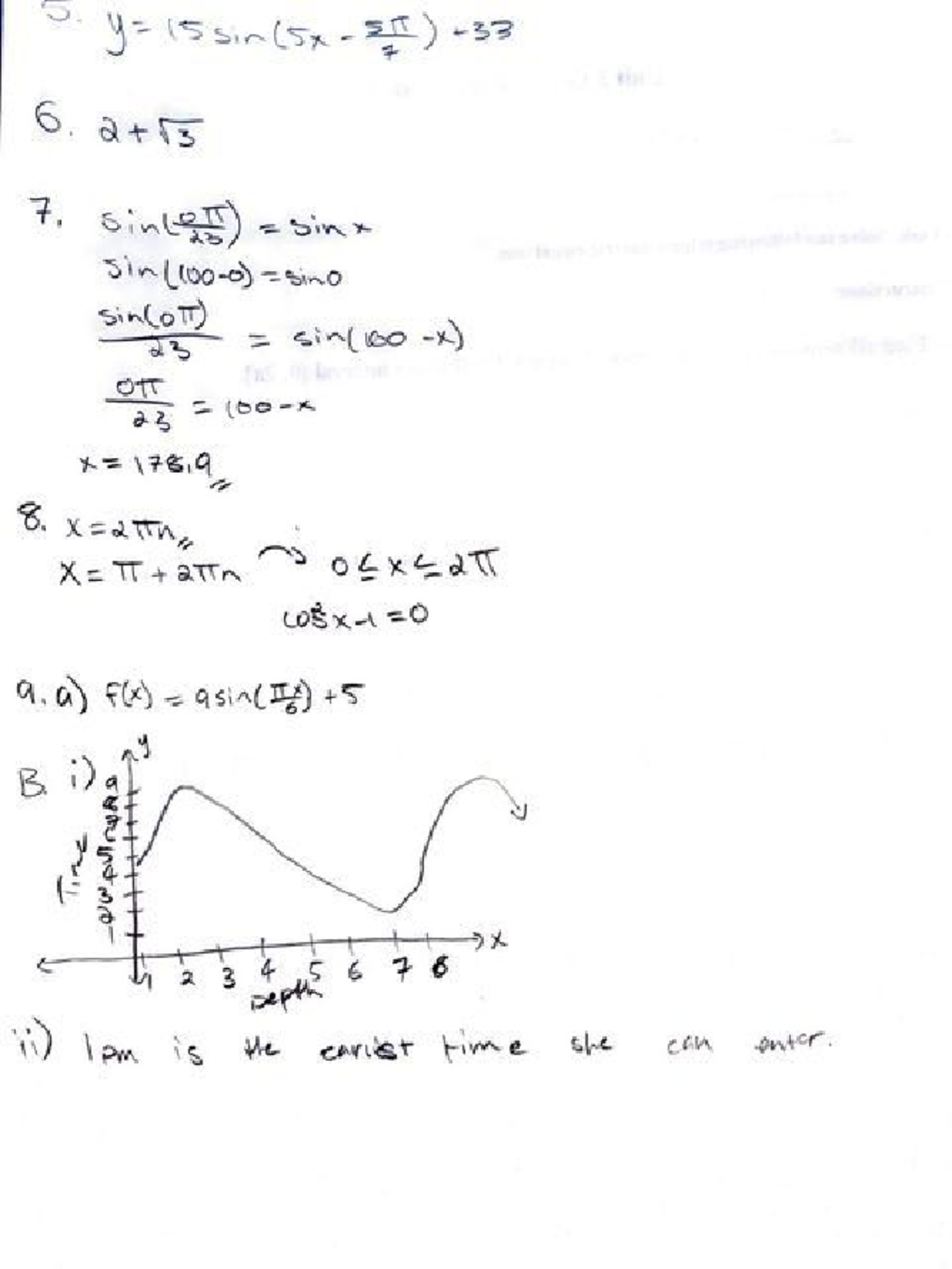 525d02e6 - math - Math 1Za3 - S. 15sin(5x sit) 7 6. 7, sinlett) 23 sinx ...