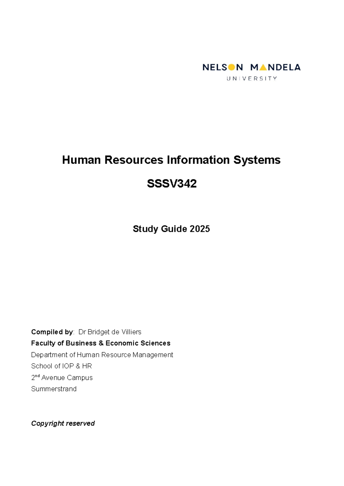 HRM 2025: Comprehensive Study Guide on Human Resource Information ...