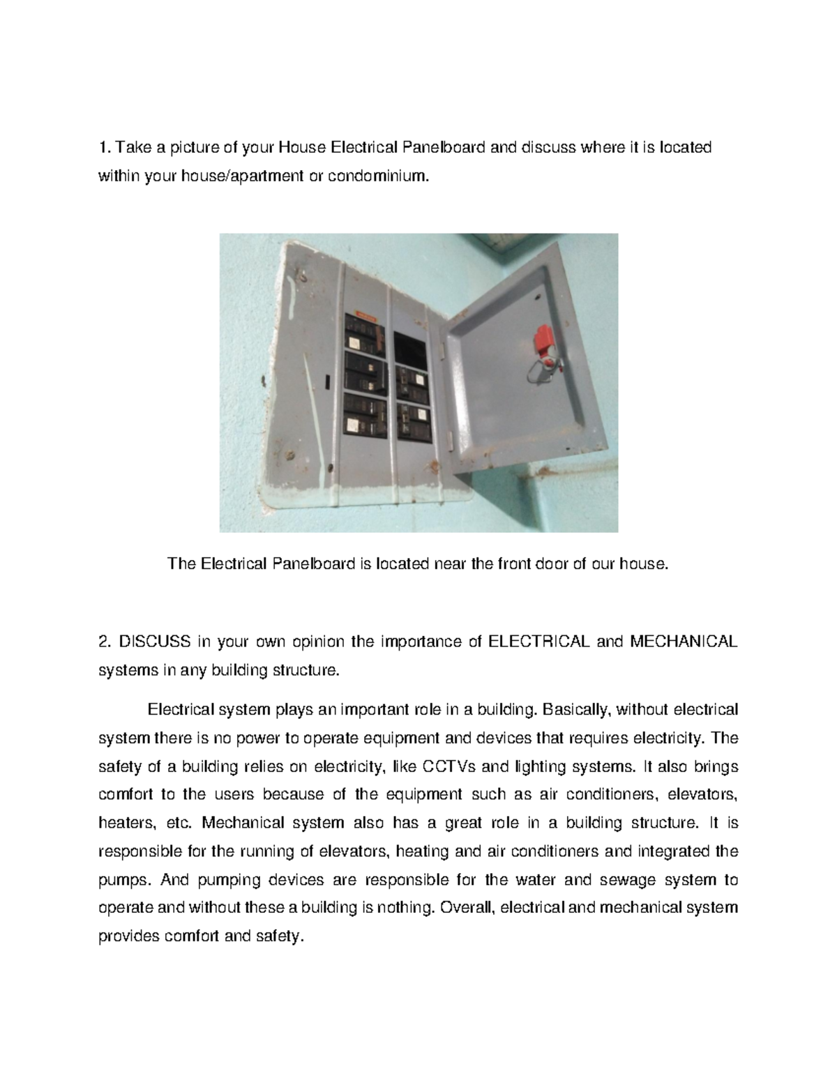 Building Utilities 2 Importance Of Electrical Mechanical Systems 