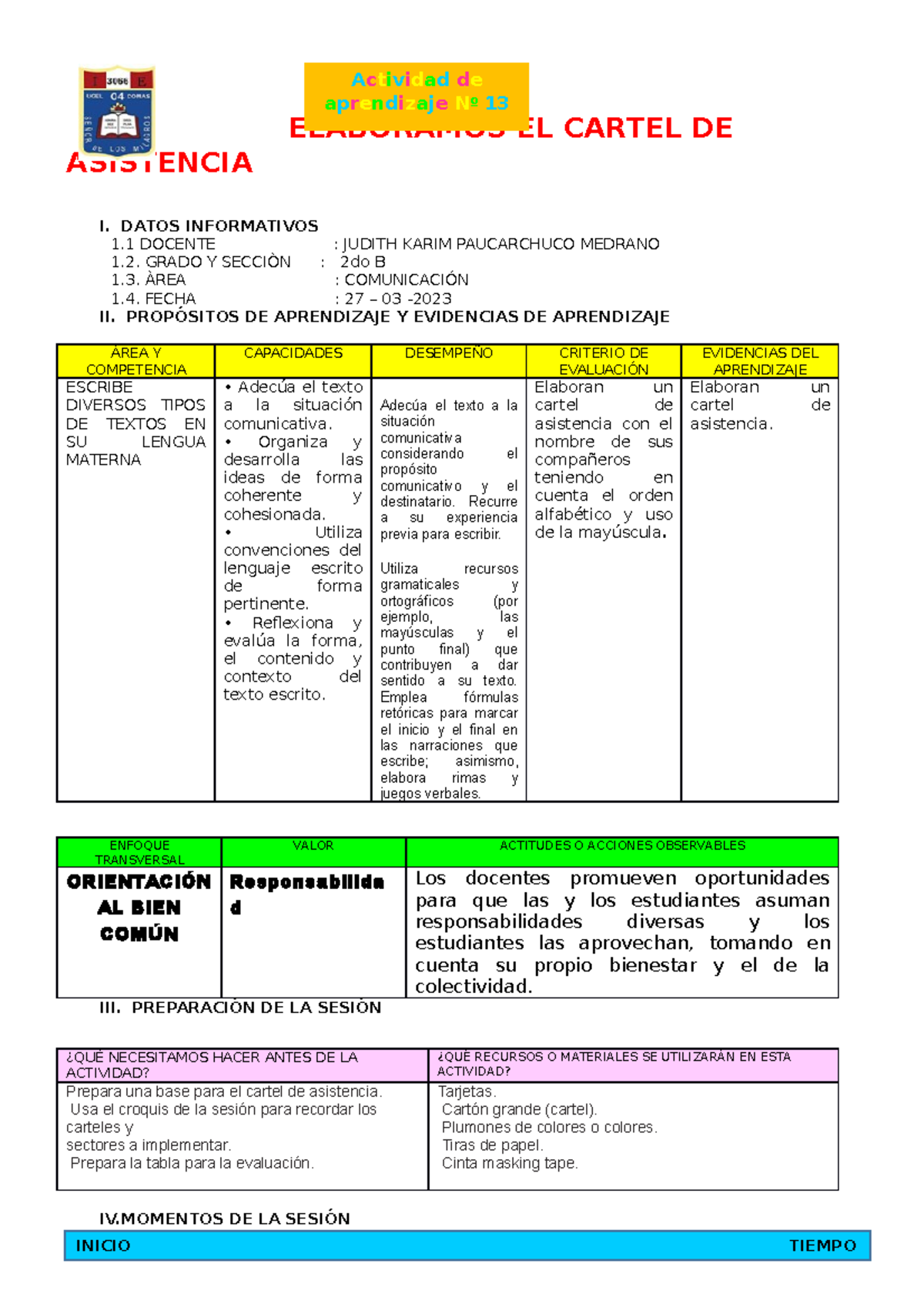 Elaboración del Cartel de Asistencia en Comunicación - 27 Mar - Studocu
