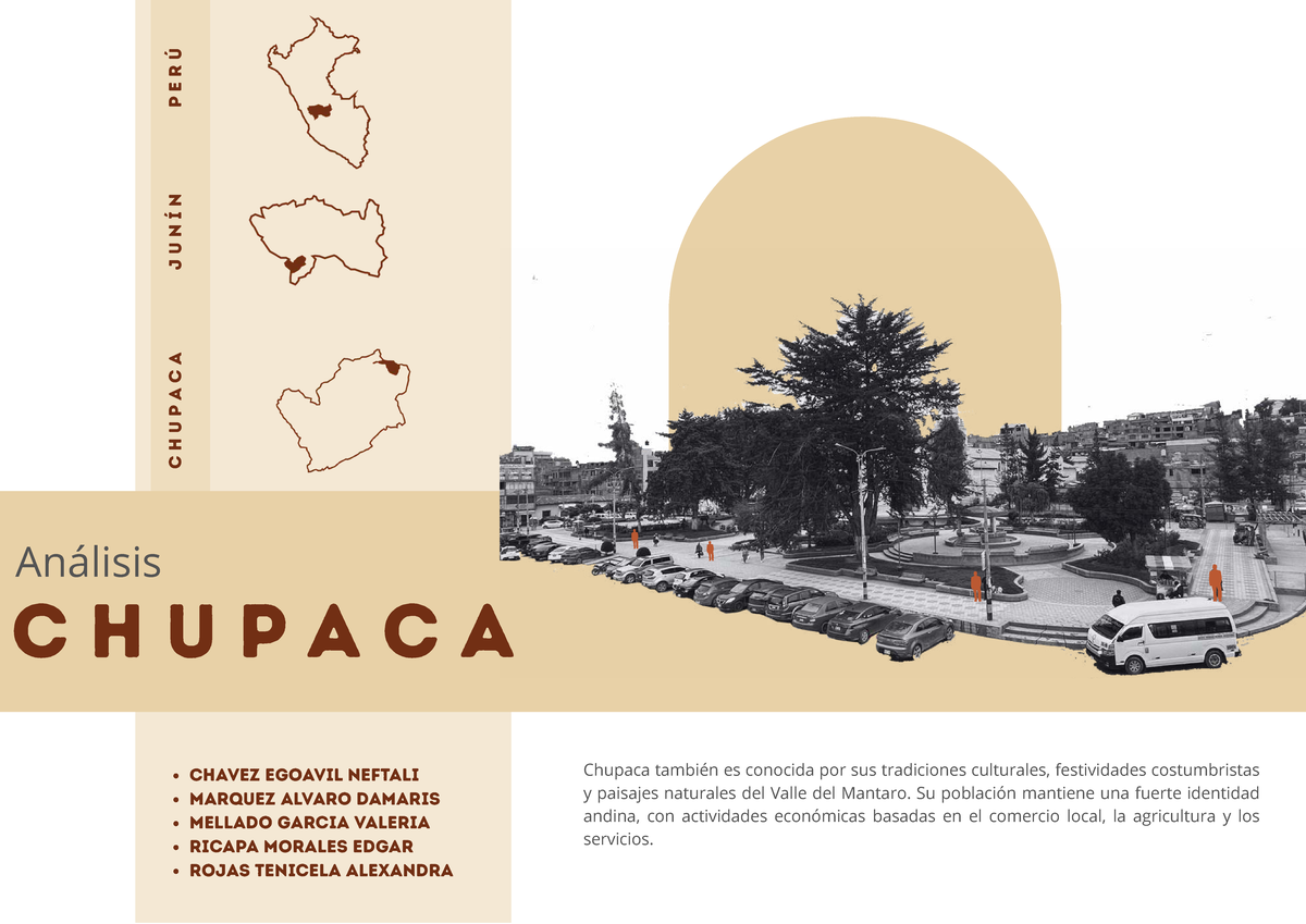 Análisis del Territorio Sostenible en Chupaca - JUNÍN - Studocu
