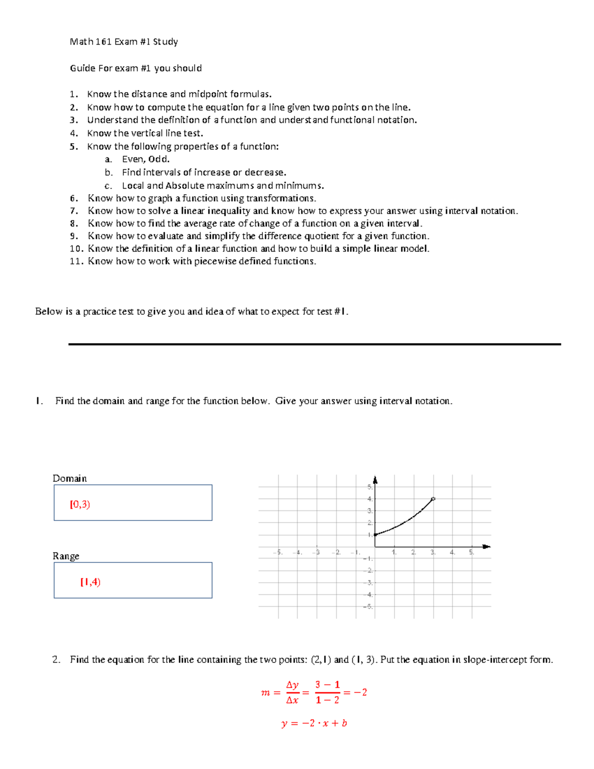 Math 161 Final Exam Study Guide: Key Concepts & Practice - Studocu