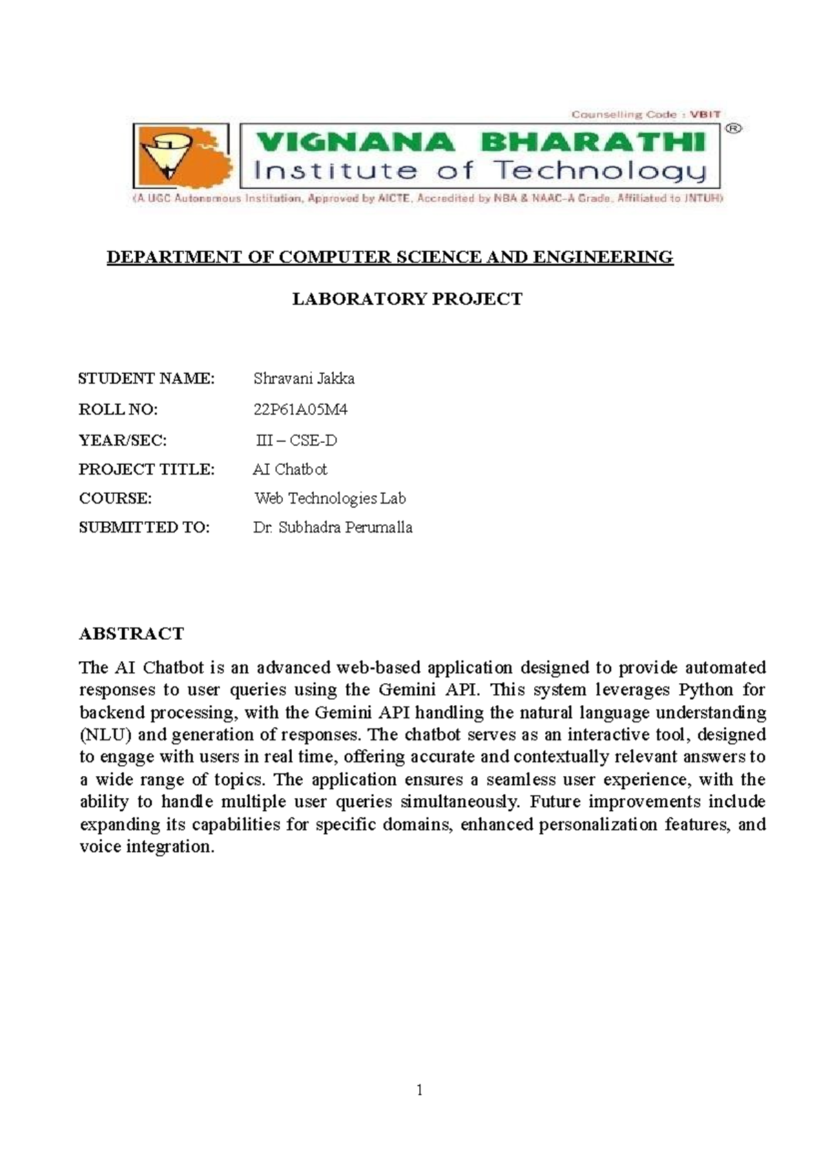 WT Labpro - DETAILED NOTES - DEPARTMENT OF COMPUTER SCIENCE AND ...