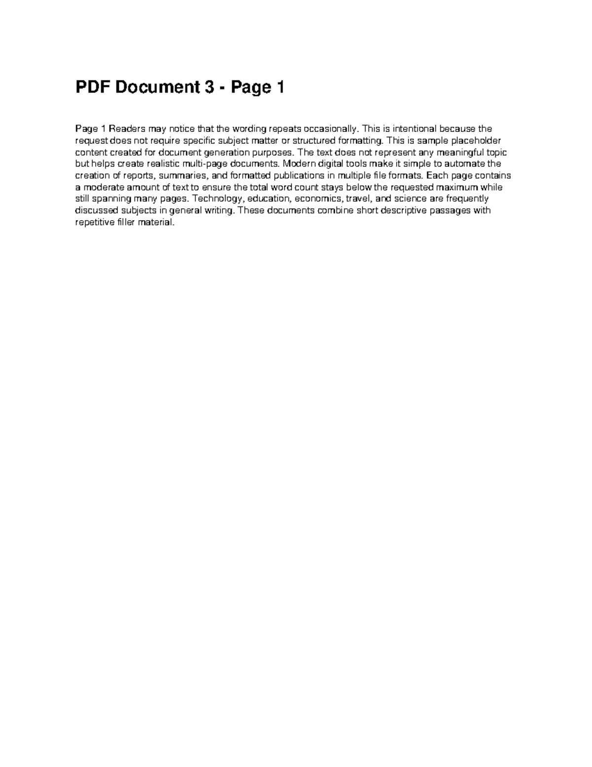 Sample Document 3 - Placeholder Content Overview - Studocu