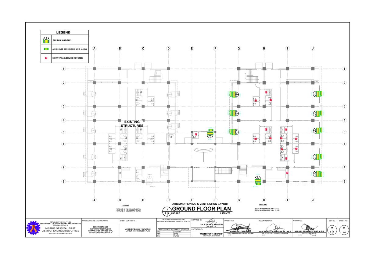 24KK0081 Mechanical Equipment Layout - Air Conditioning & Ventilation ...