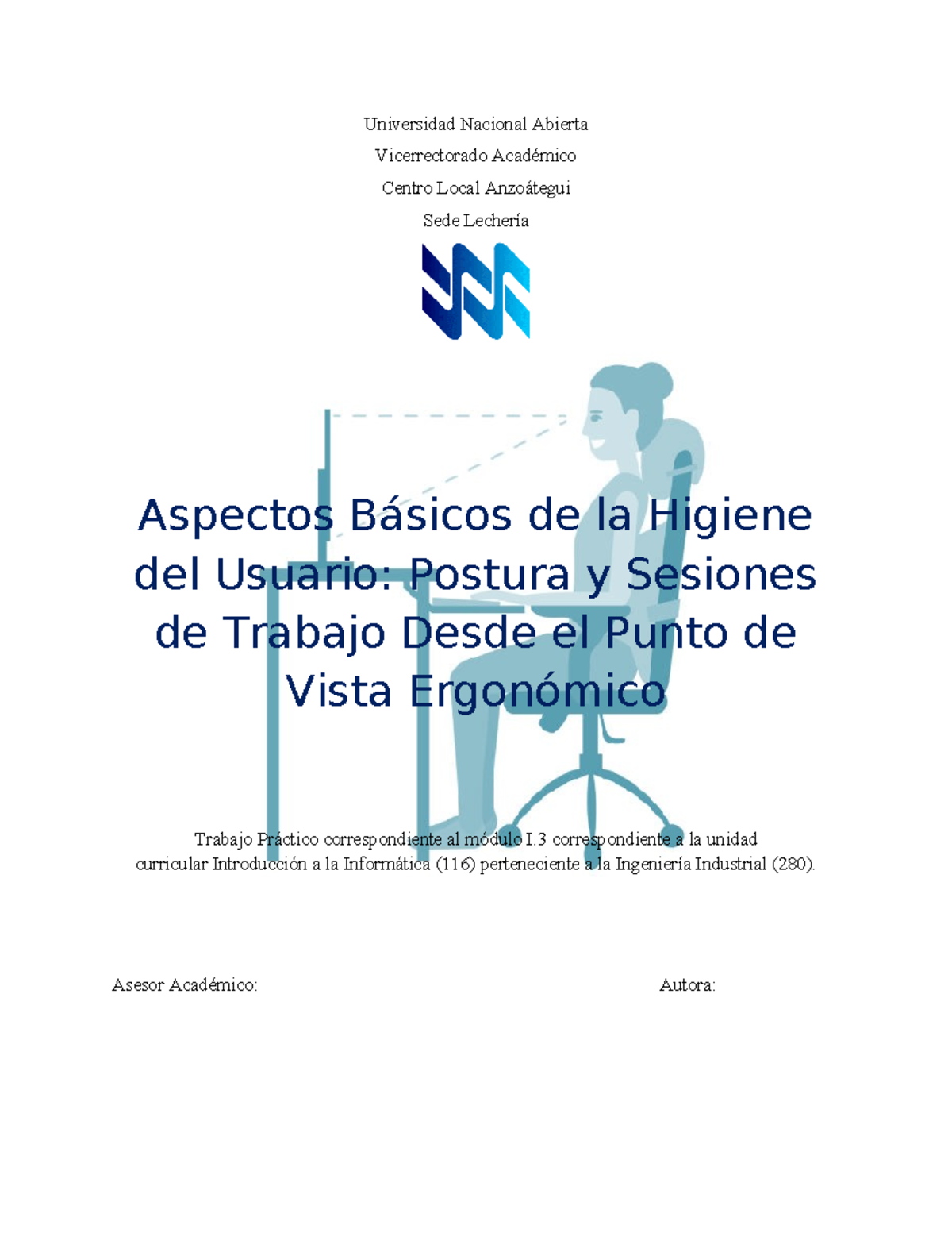 Introducción a la Ergonomía y Higiene en el Uso de Computadoras (116) - Document Preview