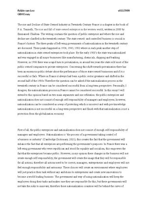 Global Business History (GBH): The Rise of Managerial Capitalism