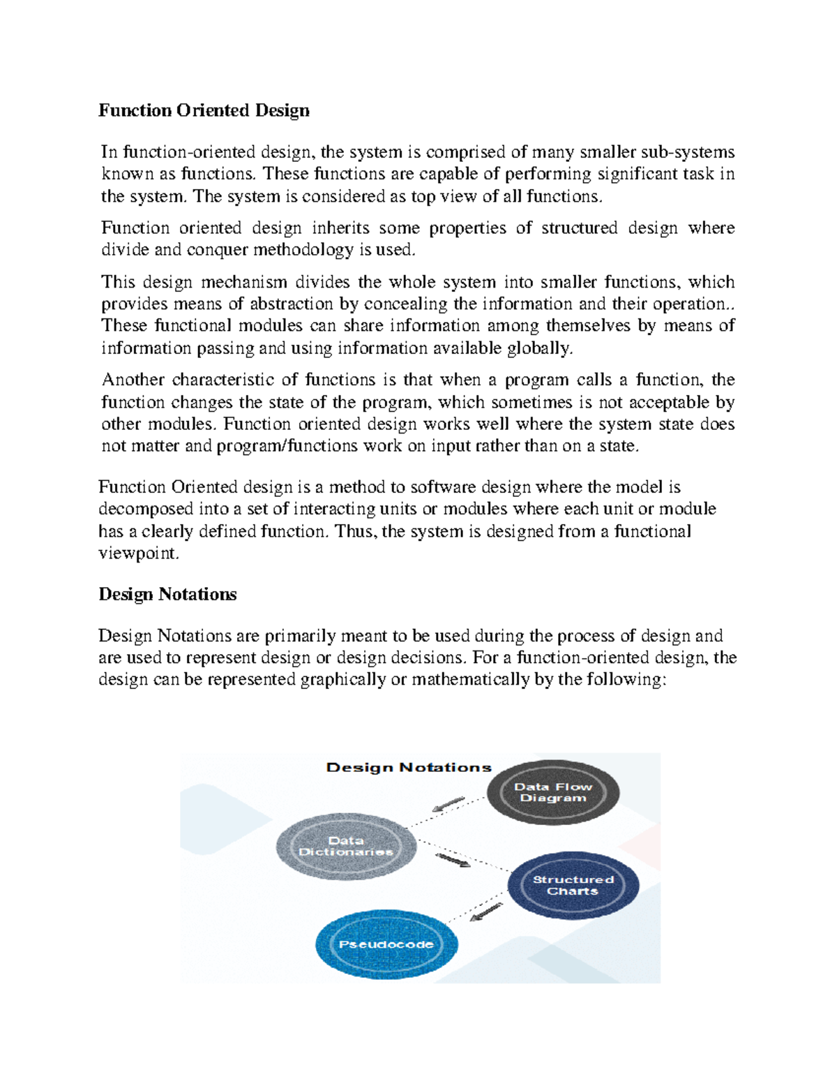 Unit 1 SE - software engineering unit 1 notes - Function Oriented ...
