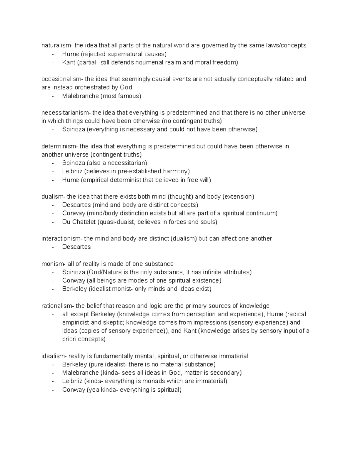 PHIL 126 Final Exam Study Guide: Key Concepts in Philosophy - Studocu