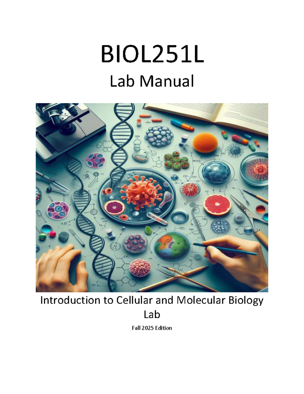 BIOL251L Lab Manual: Diffusion & Osmosis Procedures - Fall 2025 - Studocu