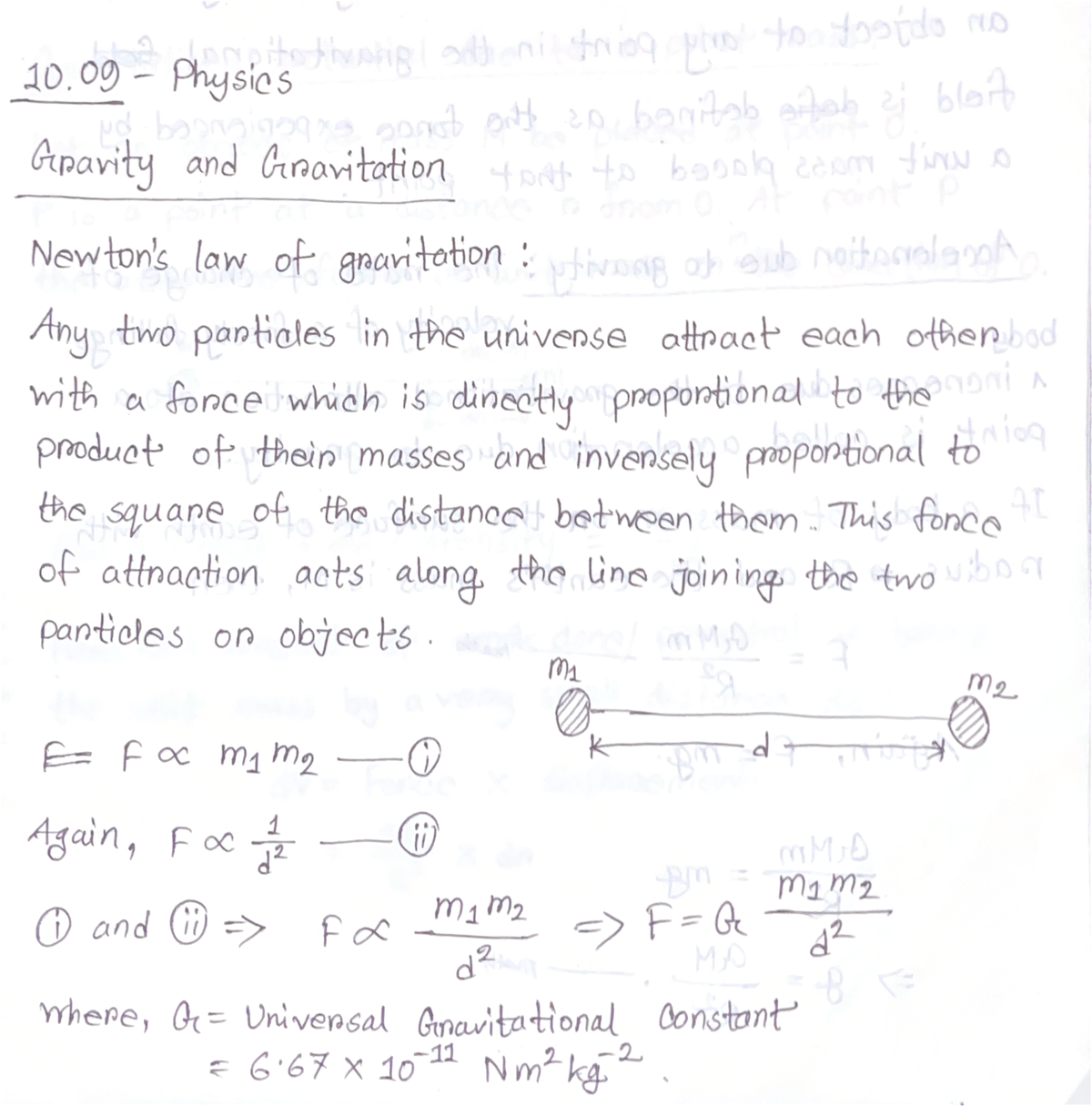 Gravity and Gravitation - Acceleration due to gravity The rate of ...