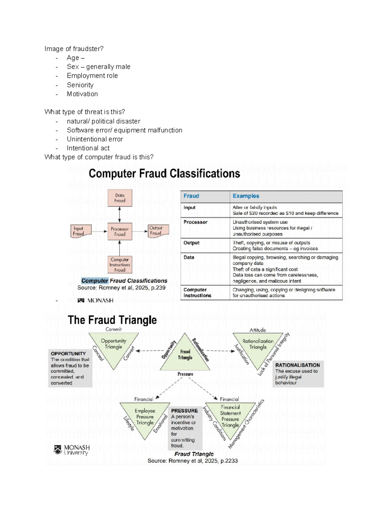 ACC2400 - Lecture Notes on Fraud Triangle Analysis and Case Study - Studocu