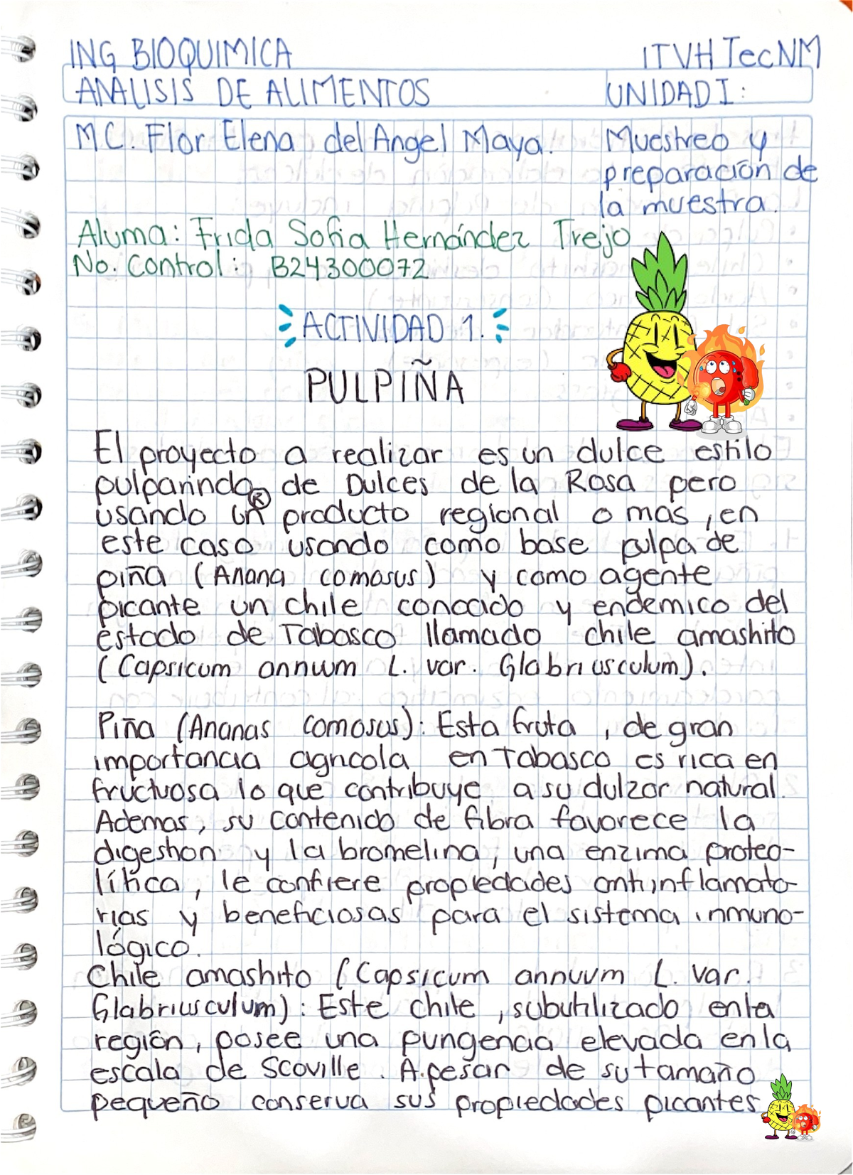 Pulpiña” Análisis DE Alimentos - ING BIOQUIMICA ITVH TecNM ANALISIS DE ...