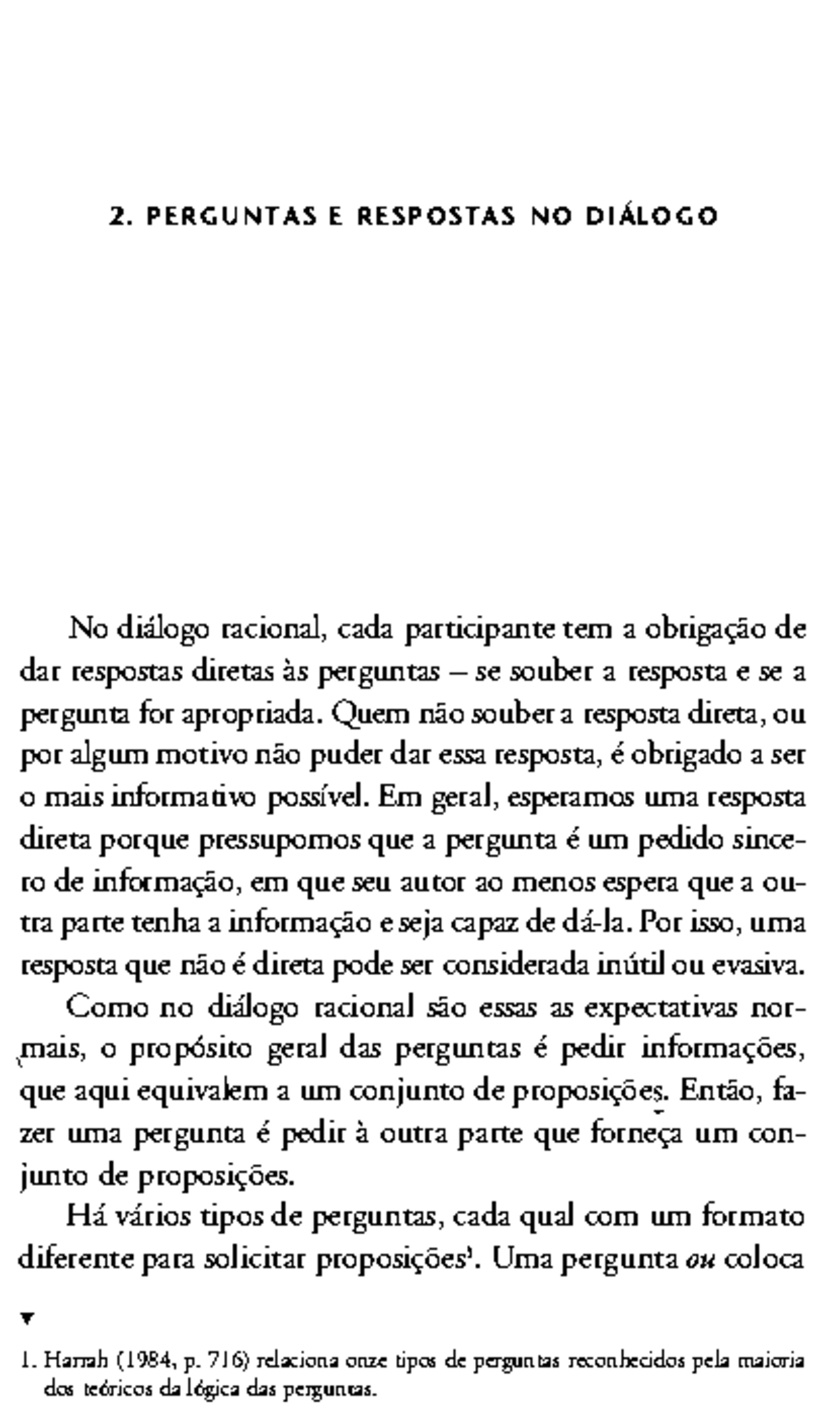 Perguntas e Respostas no Diálogo Racional - Lógica Informal (2012 ...