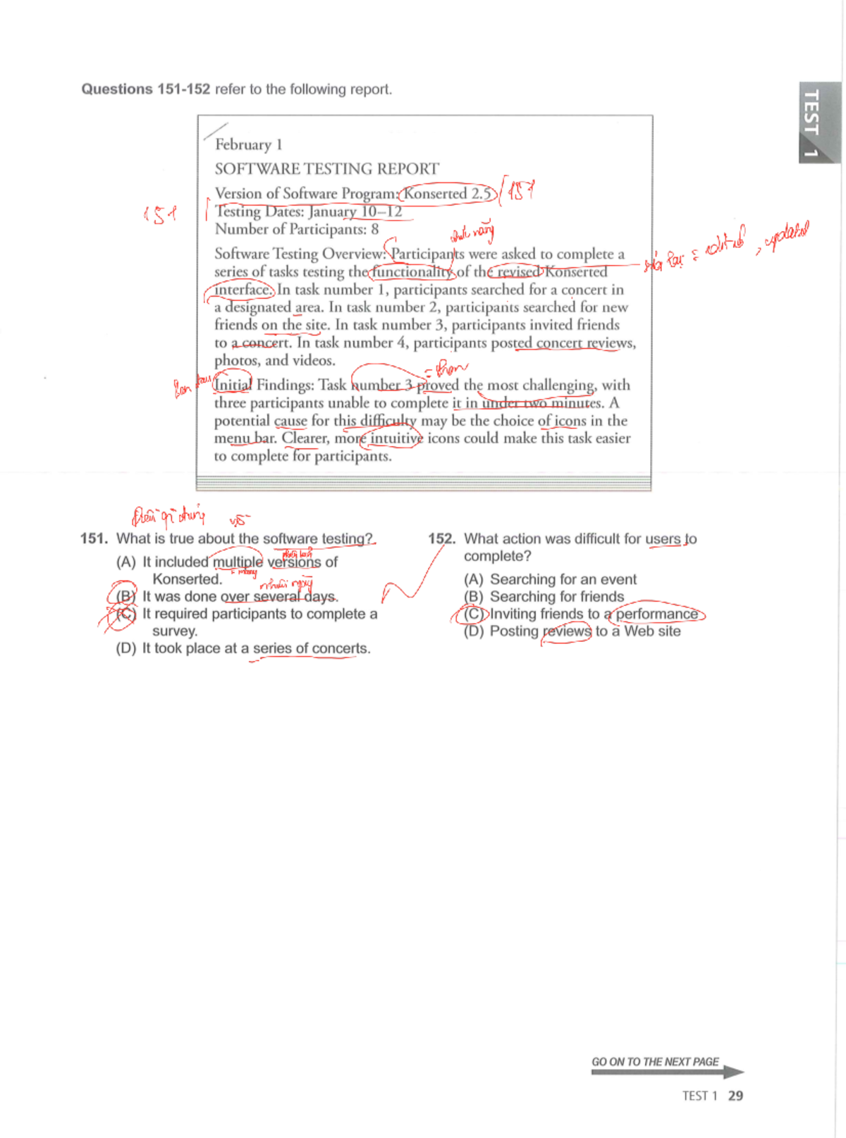 ETS 2022 Test 1 - khóa học - Questions 151 - 152 refer to the following ...