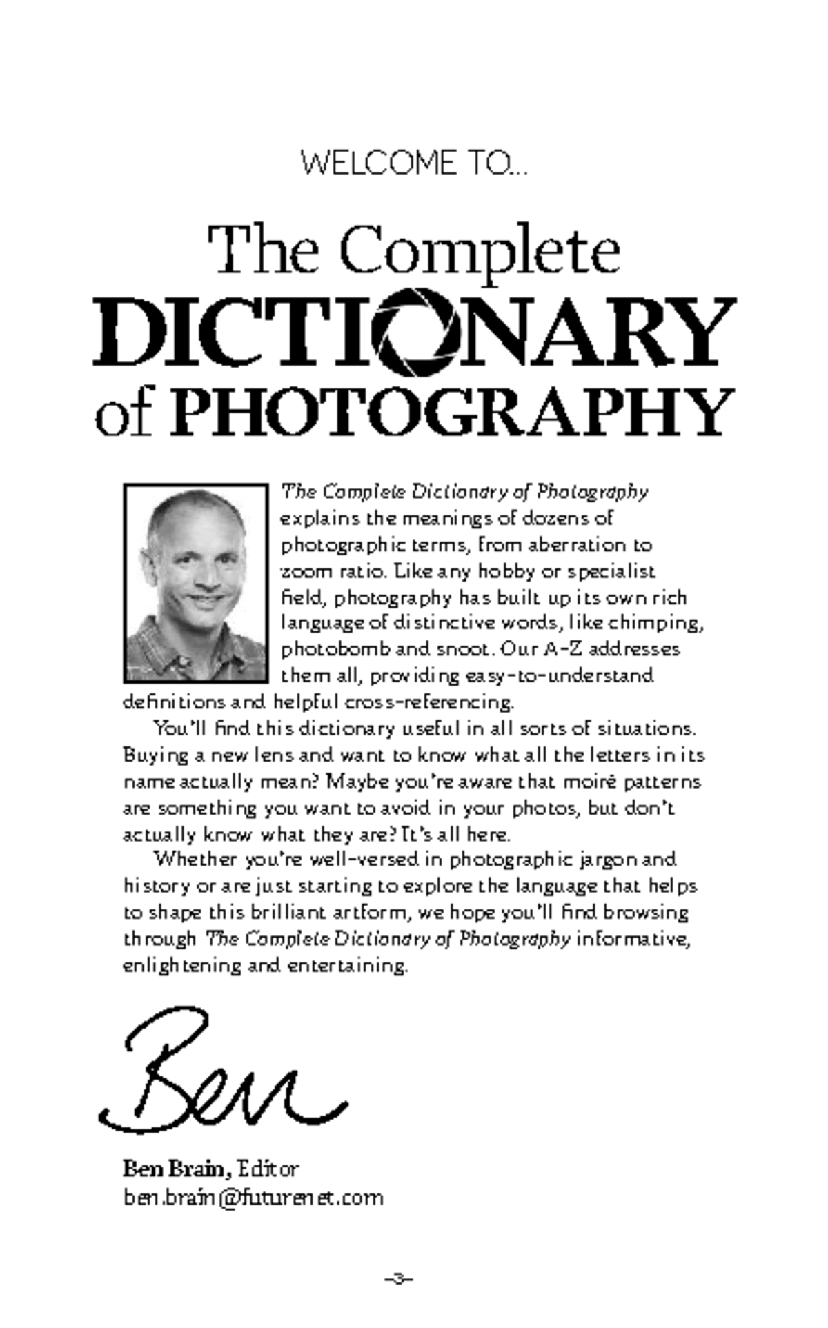 The Complete Dictionary of Photography: Terms and Definitions Guide ...