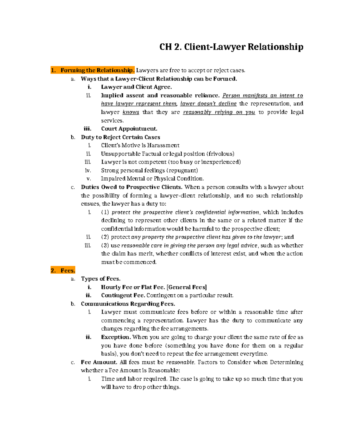 Law 101: Module 2 - Understanding Lawyer-Client Relationships - Studocu