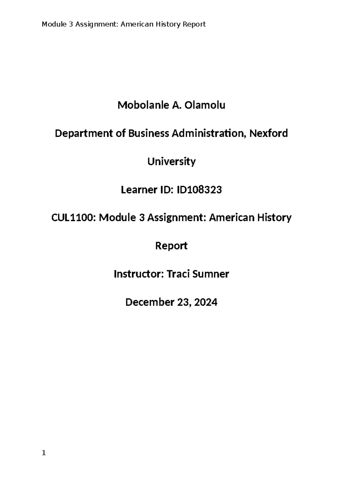 CUL1100: Module 3 Assignment - Analysis of Hire Remote in American ...