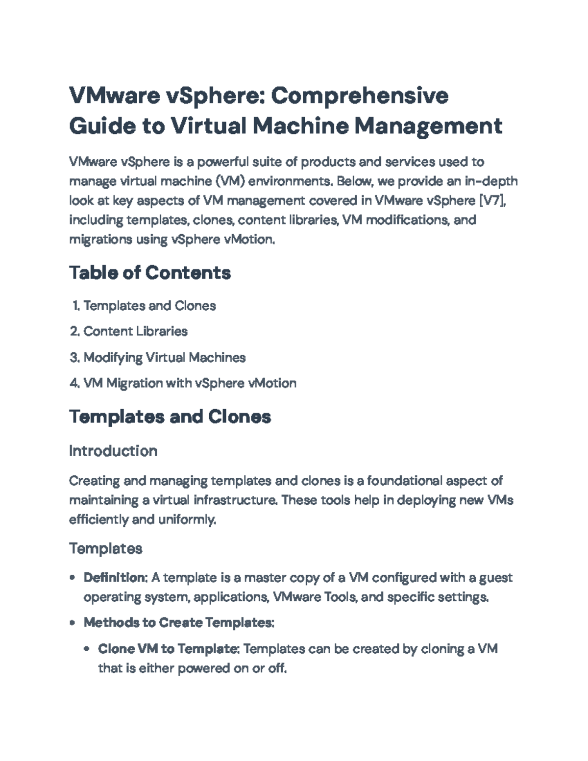 VMware vSphere V7: Comprehensive Guide to VM Management Techniques ...