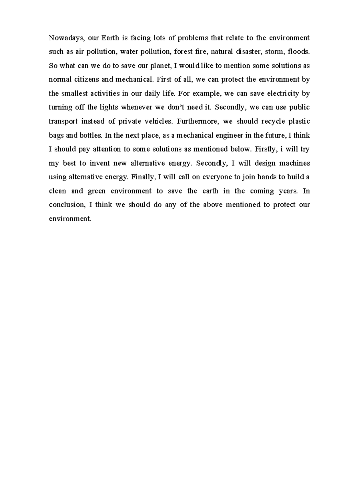 Unit 7 - Solutions for Environmental Protection and Sustainability ...