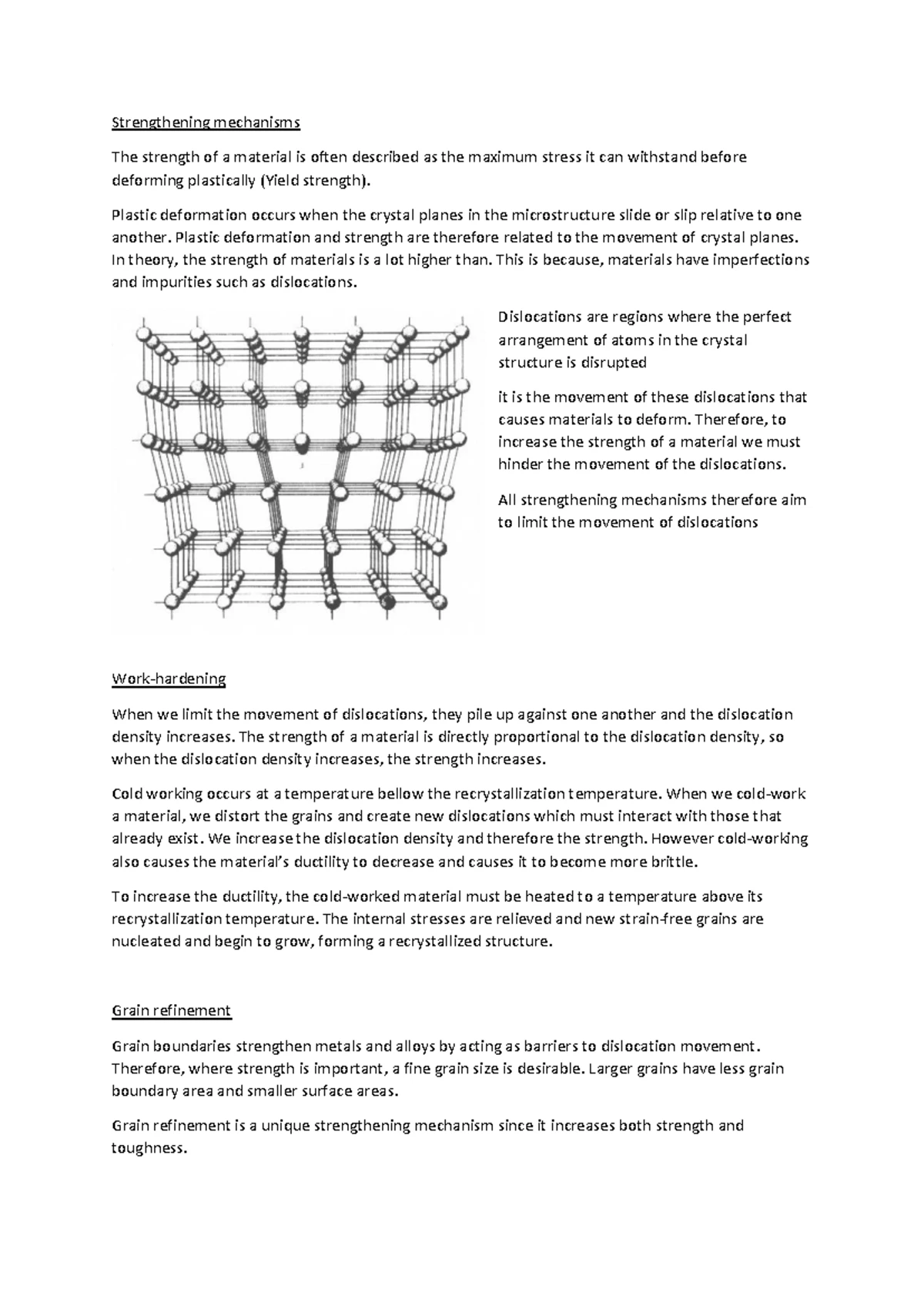 Unit Cell Structures: FCC, BCC, HCP, and BCT Explained - Studocu