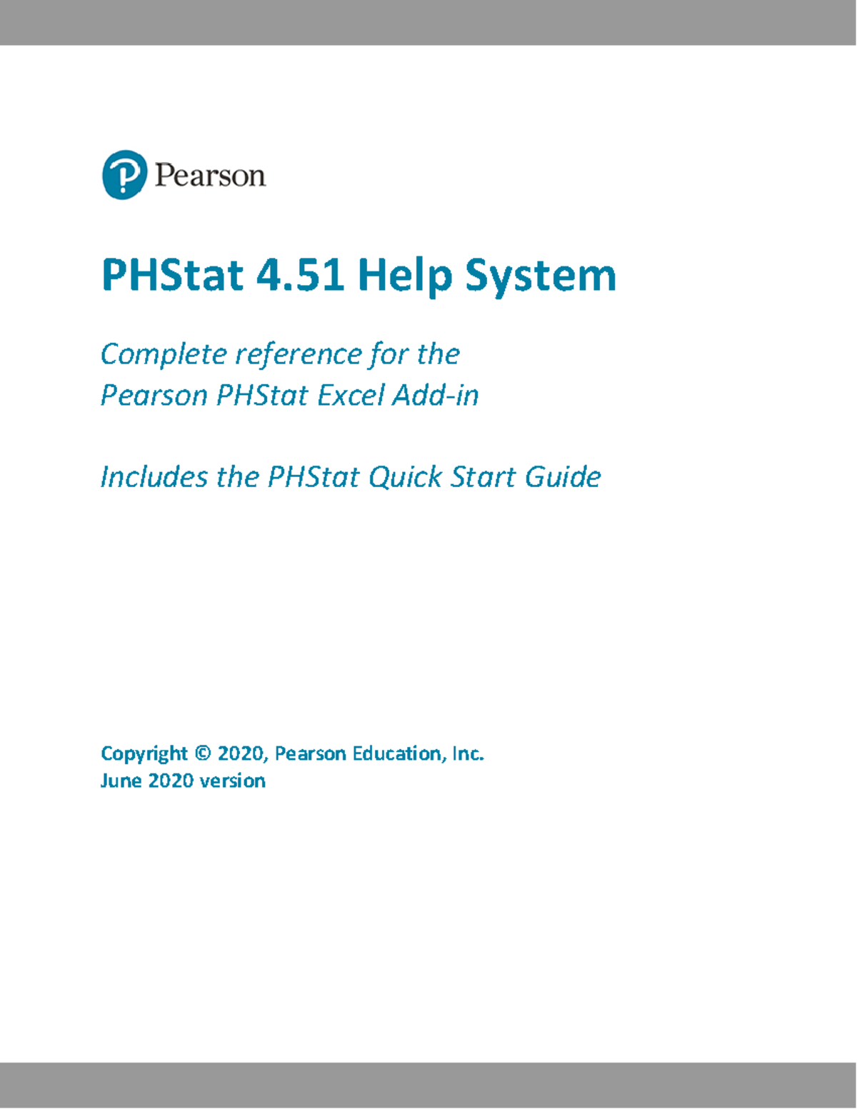 PHStat 4.51 Complete Help Guide - 1111 - Studocu